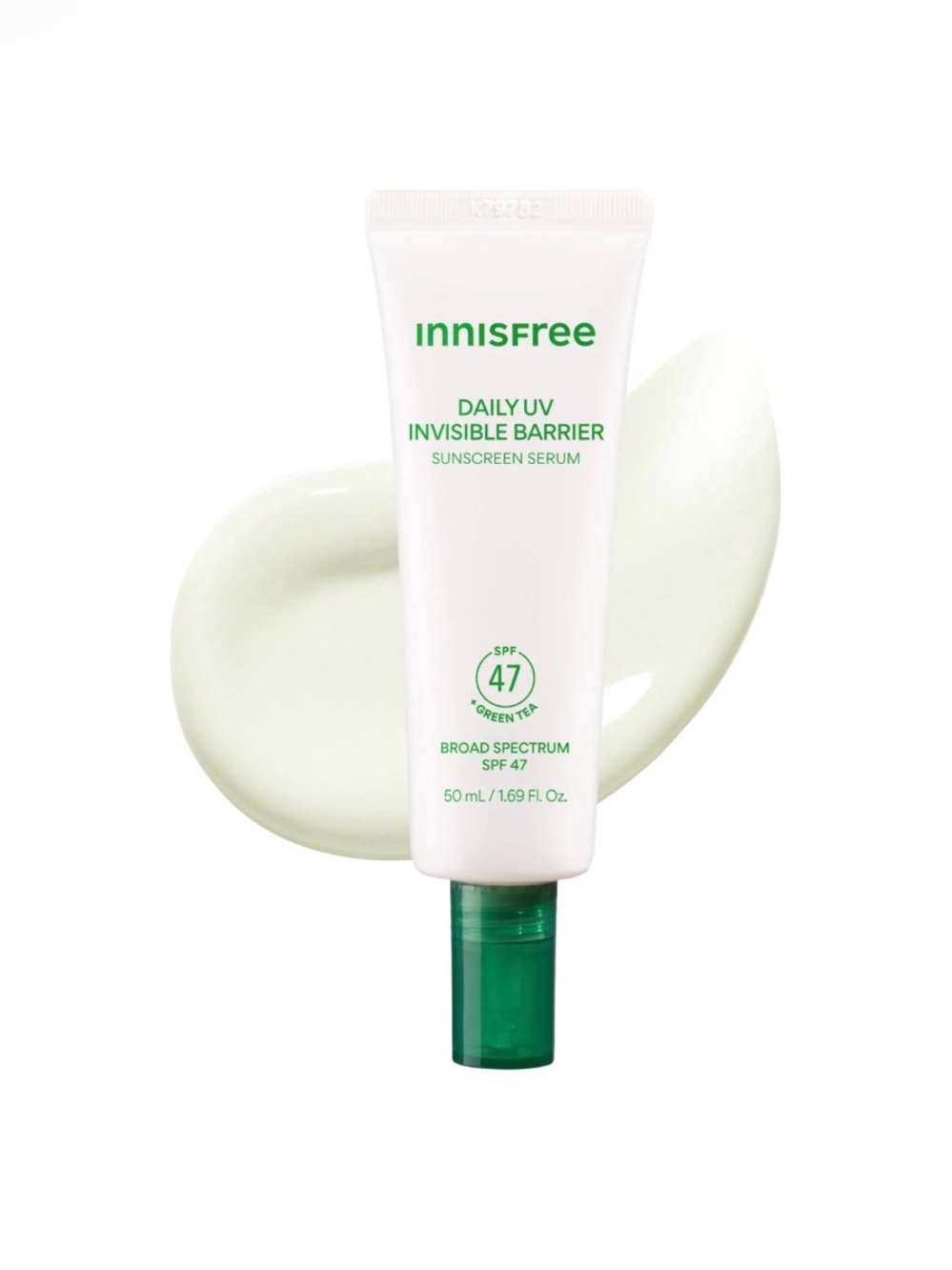 innisfree Invisible Barrier Korean Sunscreen Serum SPF 47 with Jeju Green Tea